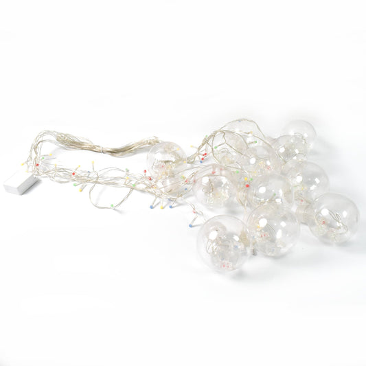 12 Wish Balls Window Curtain String Lights with 8 Flashing Modes Decoration for Home Decoration, Diwali & Wedding LED Christmas Light Indoor and Outdoor Light ,Festival Decoration (Plastic, Multi Color)