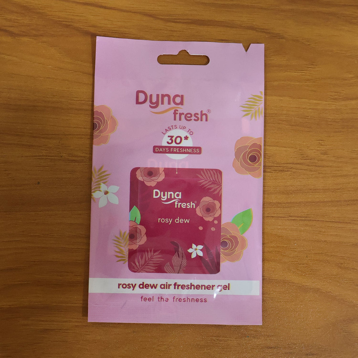 Floral Rosy Dew deodorizer gel designed to refresh various indoor spaces effectively.