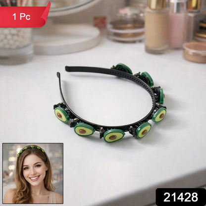 Trendy hair accessory with cute fruit print for casual styling