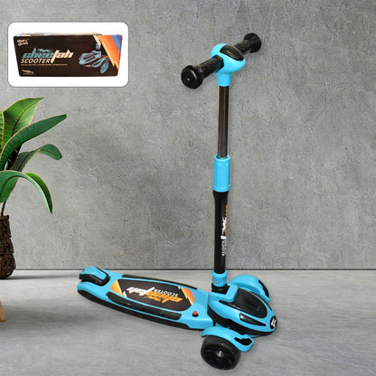 Foldable lightweight kick scooter for kids with big wheels