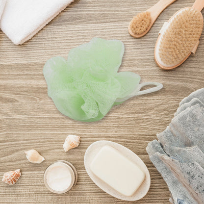 Another view of the VelvaBloom Bath Scrubber Set, highlighting the ergonomic design.