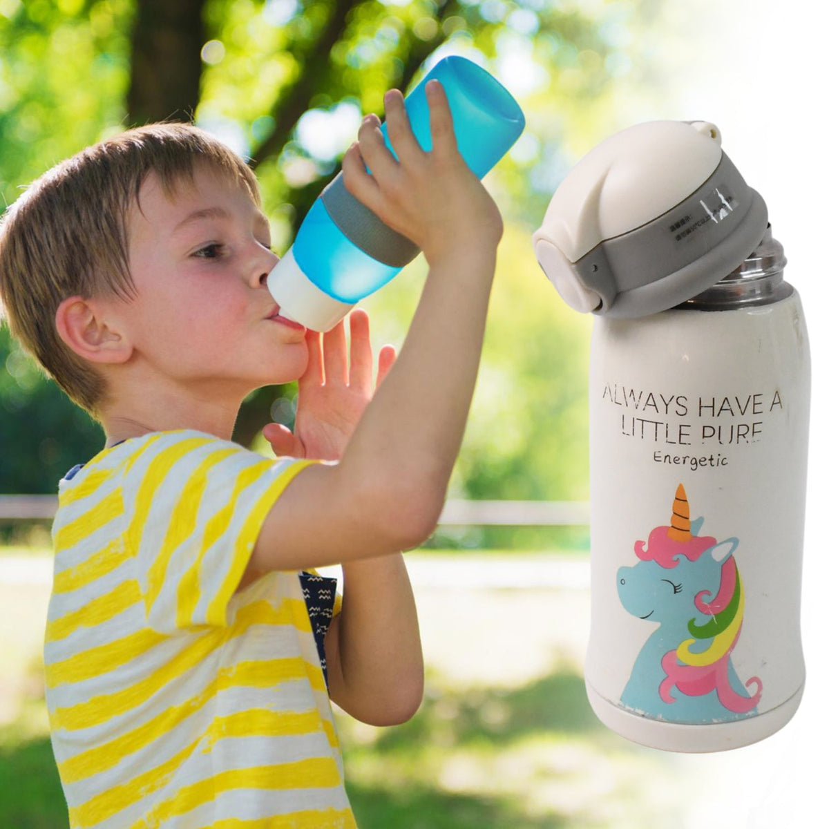 Glacier Guard insulated water bottle showcasing stainless steel finish