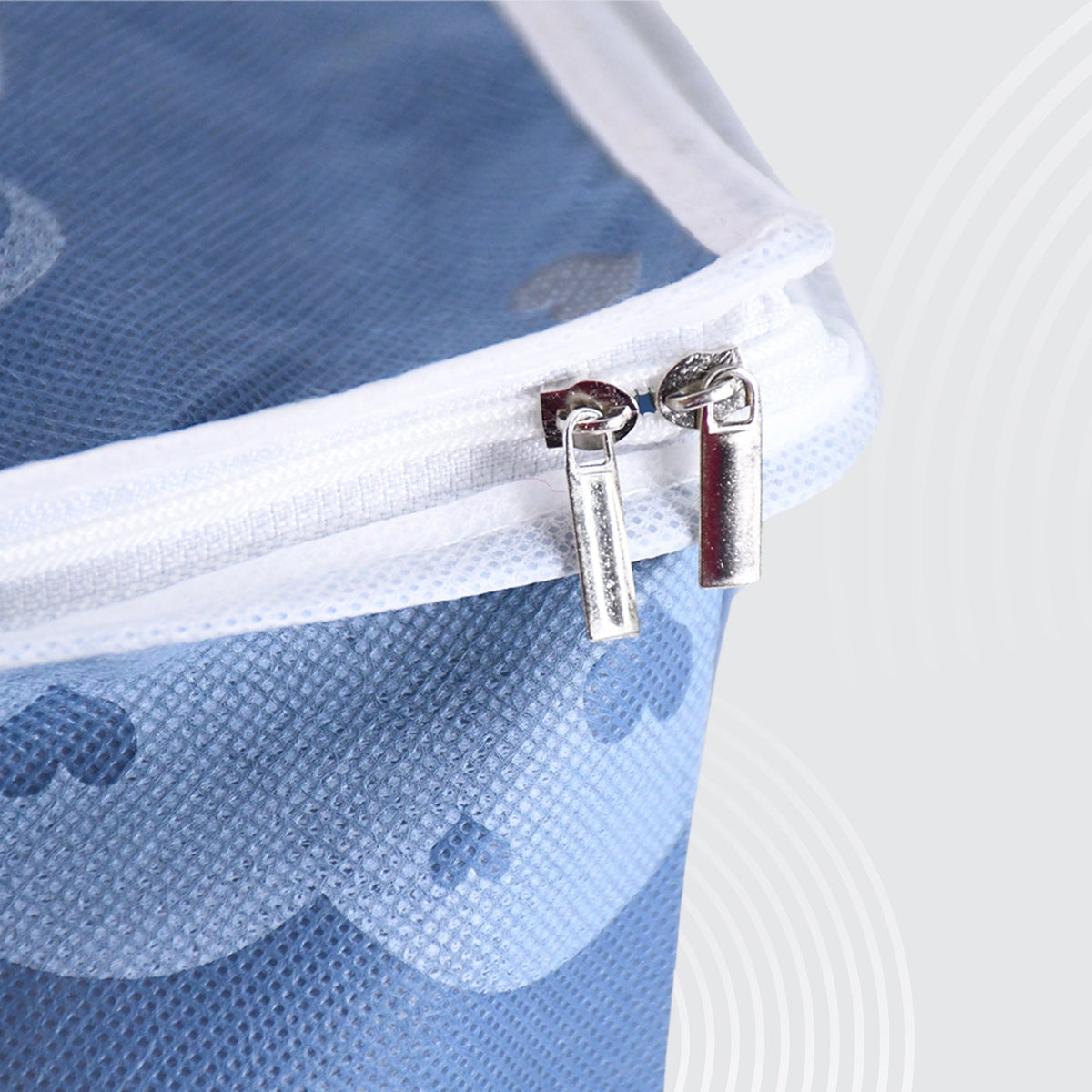 Space-saving zipper cloth storage bag designed for closet and bedroom use