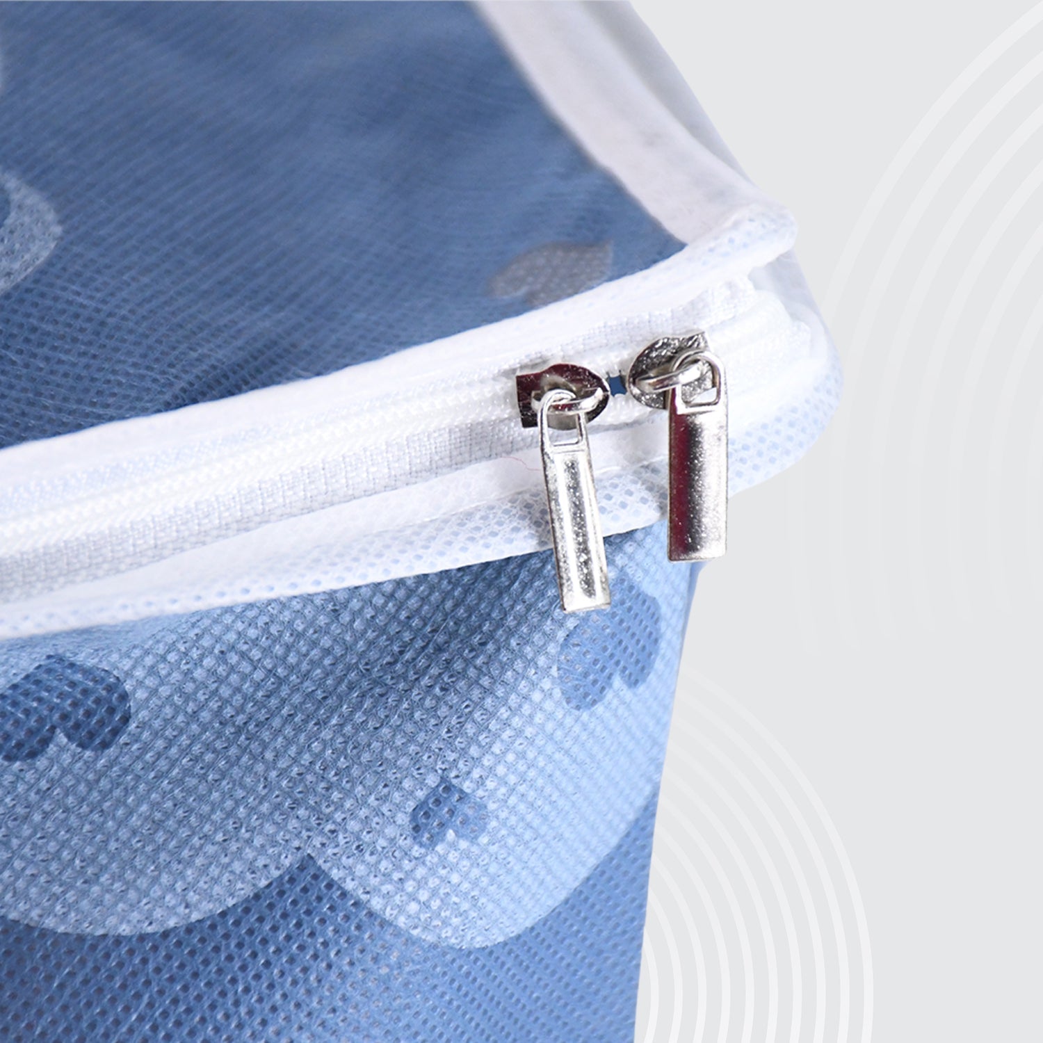 Space-saving zipper cloth storage bag designed for closet and bedroom use