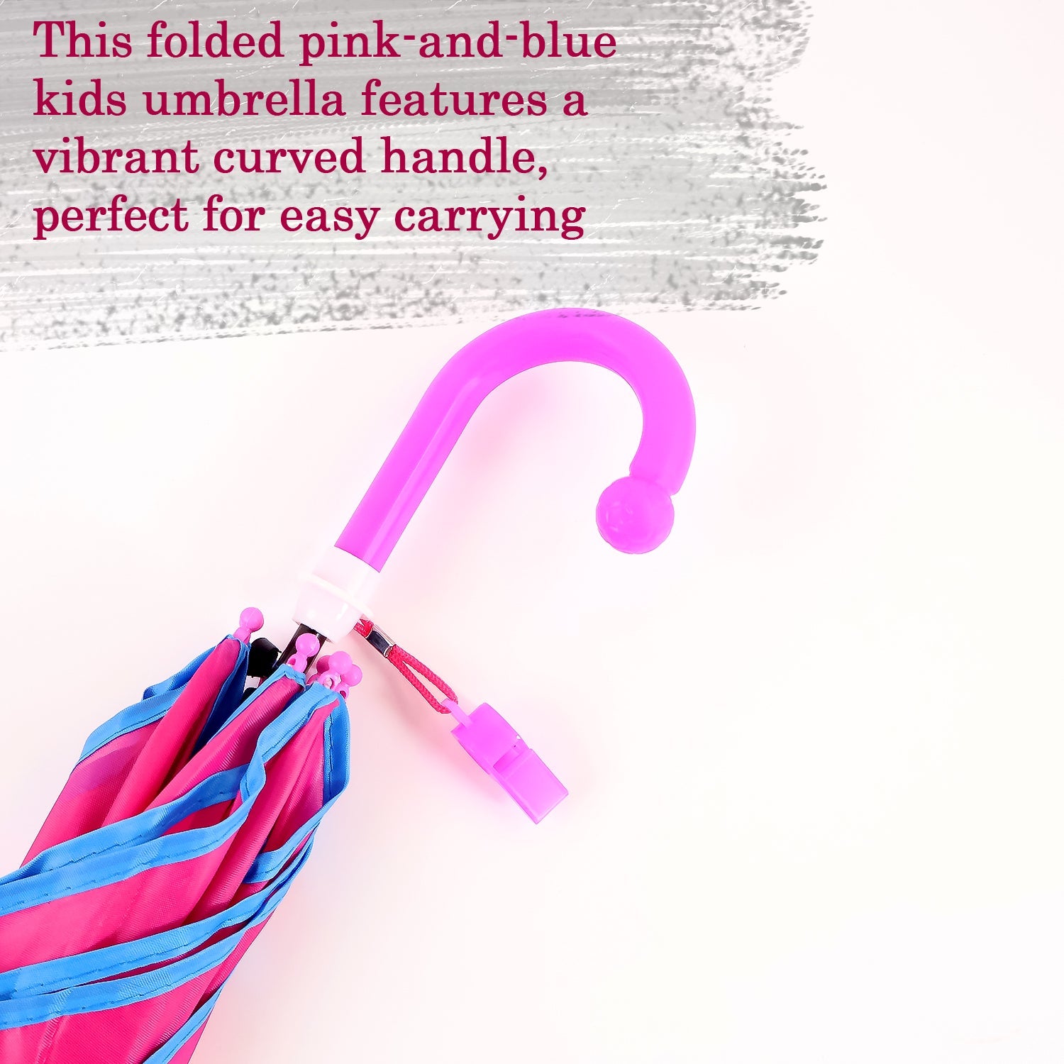Traditional hook handle rain umbrella with sturdy metal frame