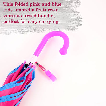 Traditional hook handle rain umbrella with sturdy metal frame
