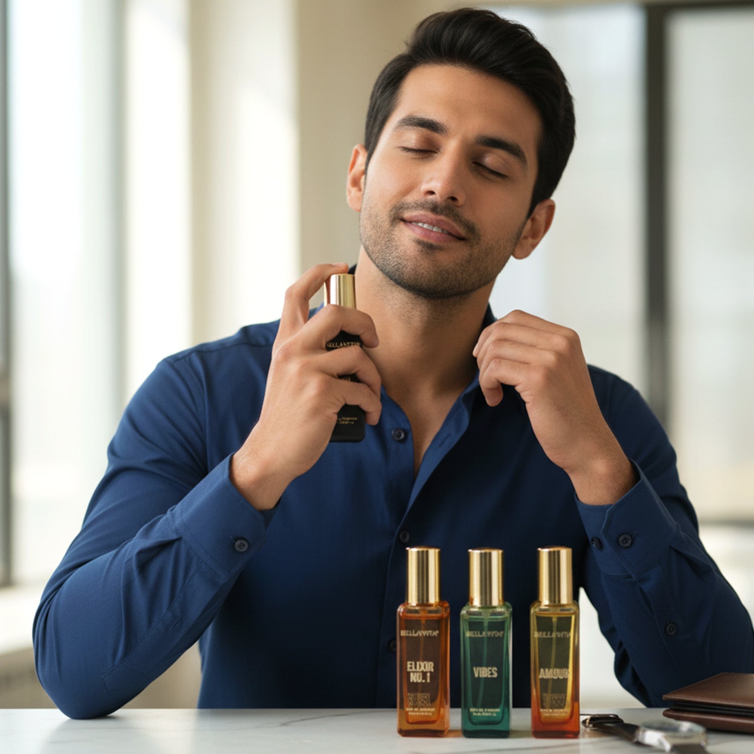 Elegant collection of mini fragrance bottles for travel and daily use