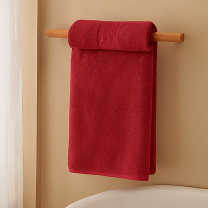 Ultra soft cotton bath towel with durable weave and large size