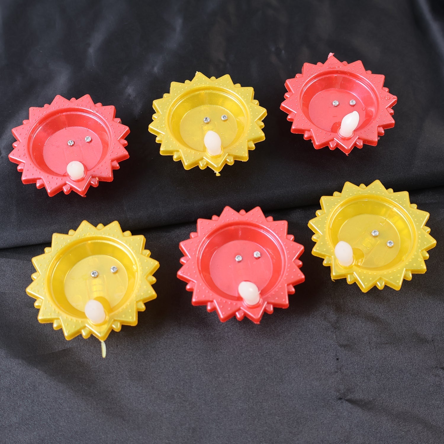 Decorative water sensor LED diya set for festival ambiance lighting
