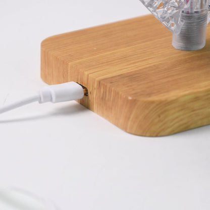 Soft glowing heart LED lamp featuring photo display