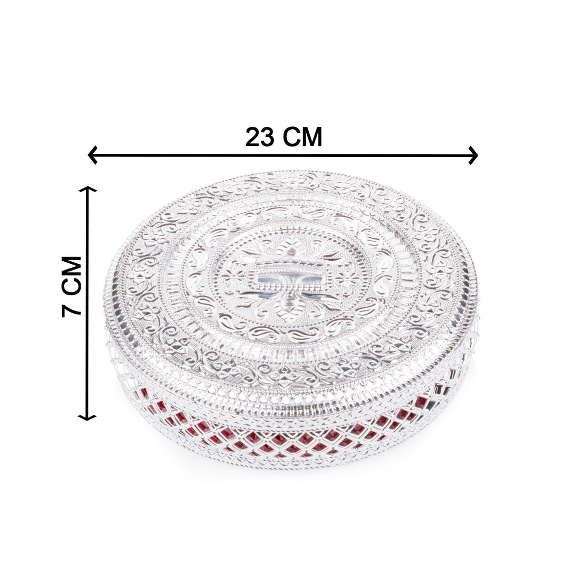 Compact dry fruit box with lid, ideal for daily use or special occasions.