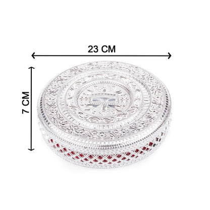 Compact dry fruit box with lid, ideal for daily use or special occasions.