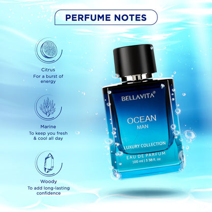 Men's perfume, refreshing ocean fragrance