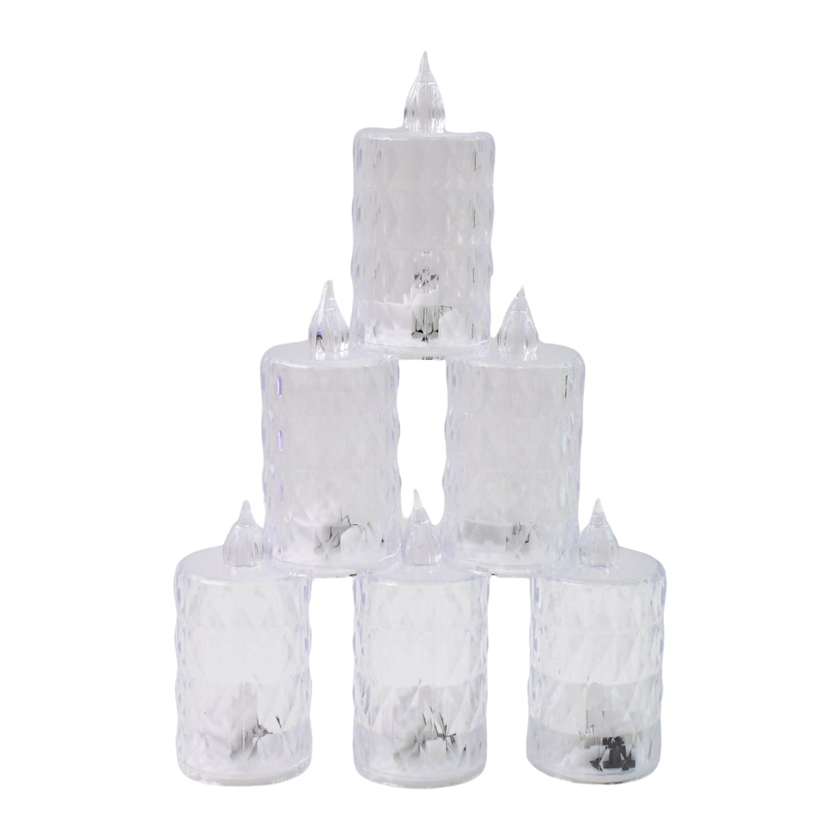 Elegant LED flameless candle set with realistic flickering light