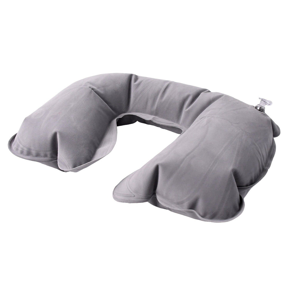 Inflatable U-shape travel pillow providing neck support