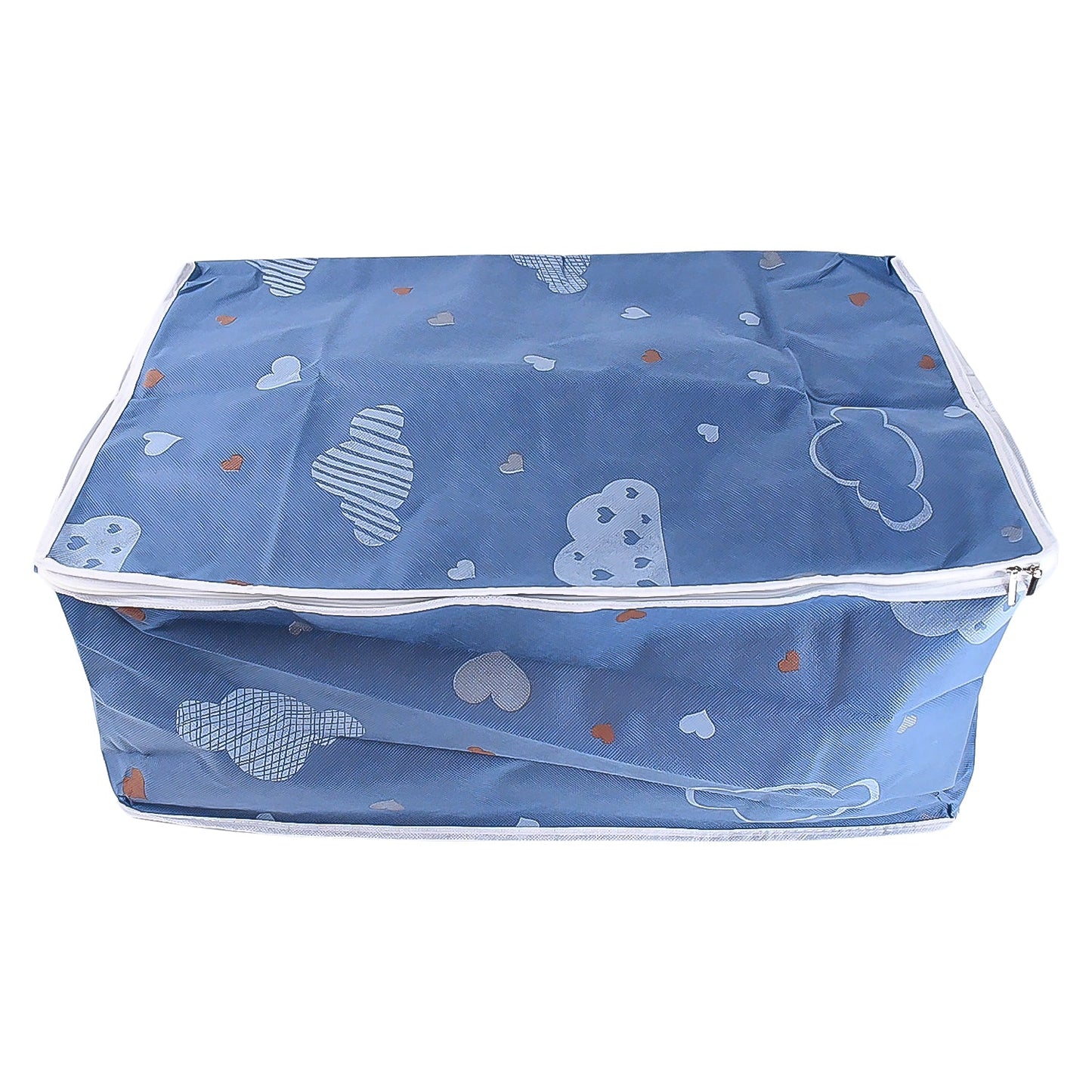 Large capacity zipper storage cloth bag for bedding and clothes storage