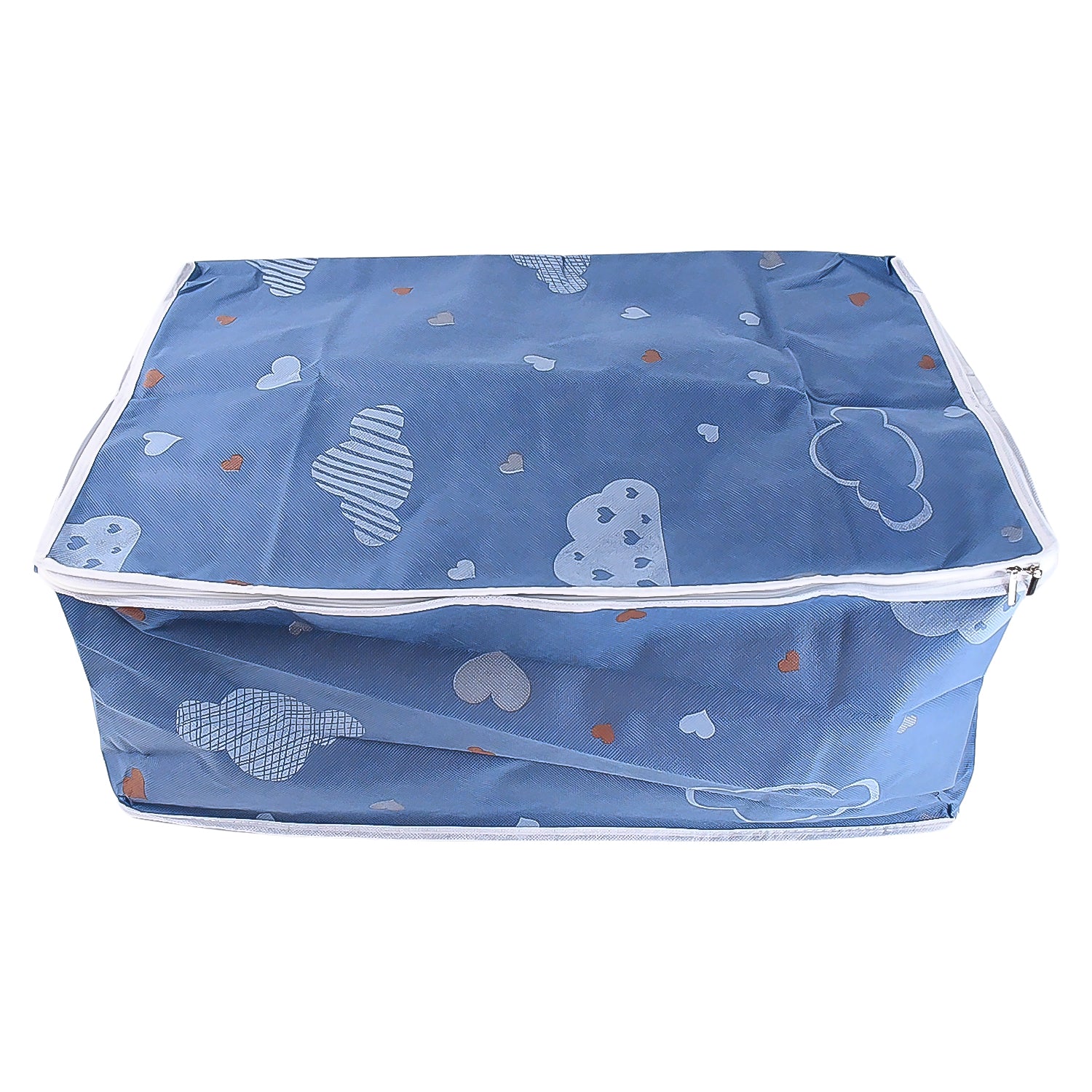 Large capacity zipper storage cloth bag for bedding and clothes storage