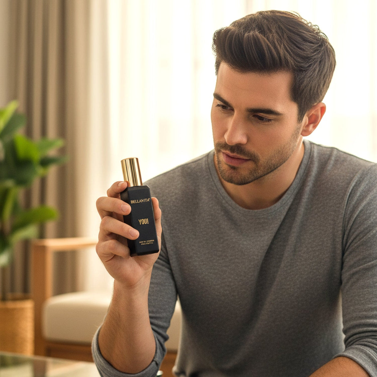 Luxury perfume set with four mini bottles, ideal for gifting