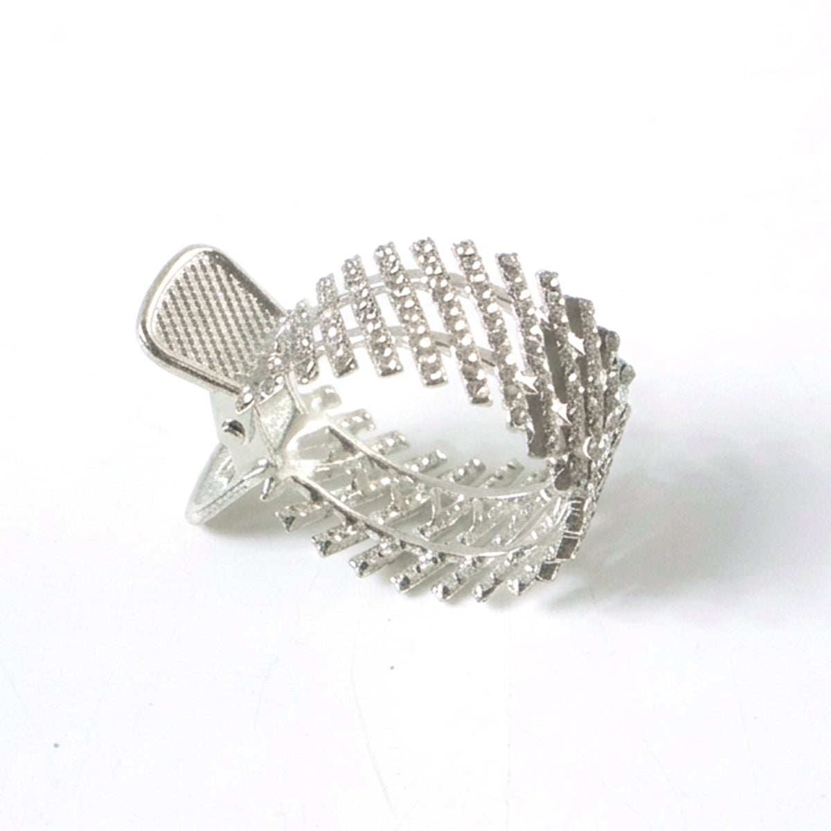 Decorative hair claw with sparkling crystals for festive and daily wear