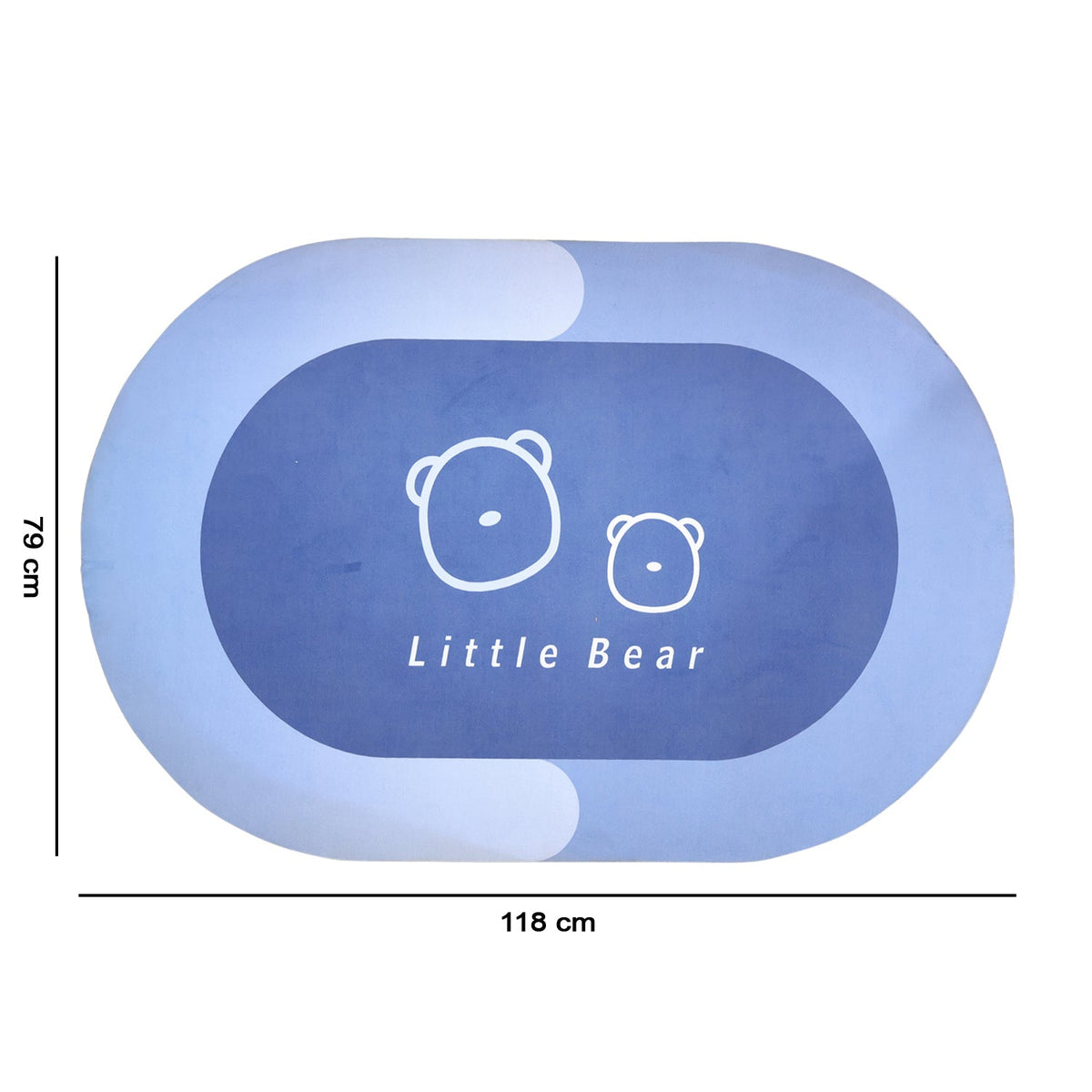 Anti-slip bath rug for secure footing