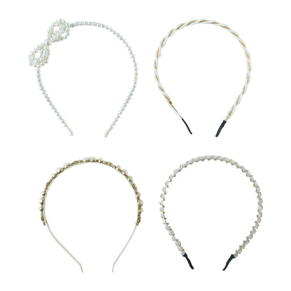 Party wear pearl beaded hair accessory for women