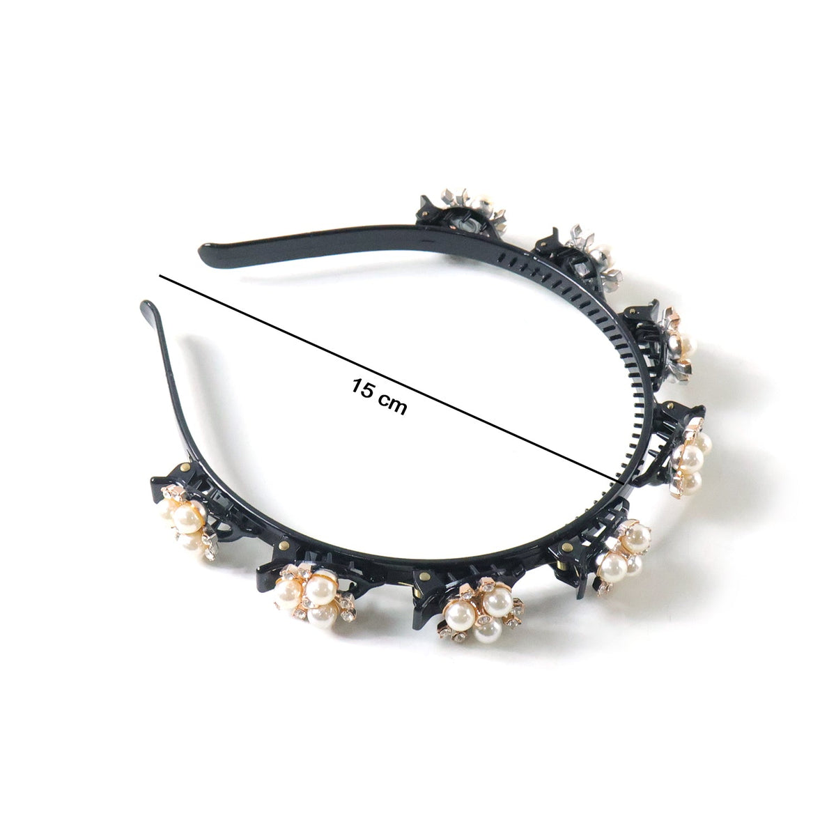 Luxury pearl floral hairband for women and girls
