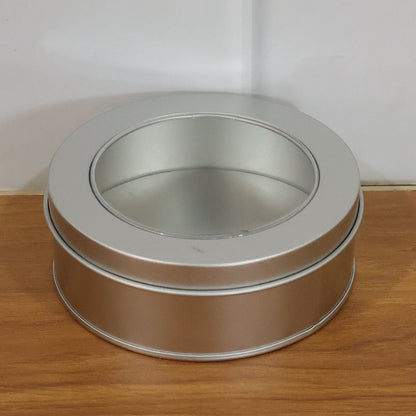 Small compact storage tin box suitable for craft supplies and accessories