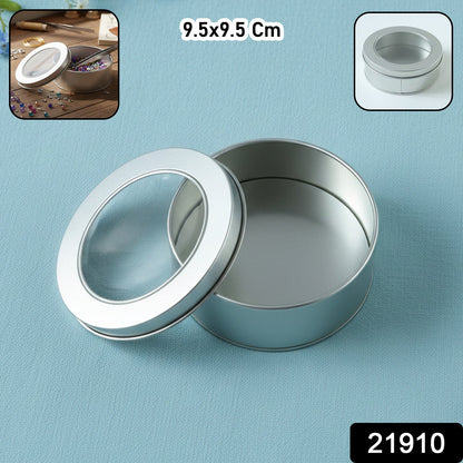 Compact round organizer box ideal for coins, beads, and small accessories