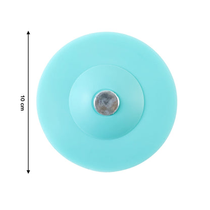 Soft silicone drain protector placed on floor shower drain