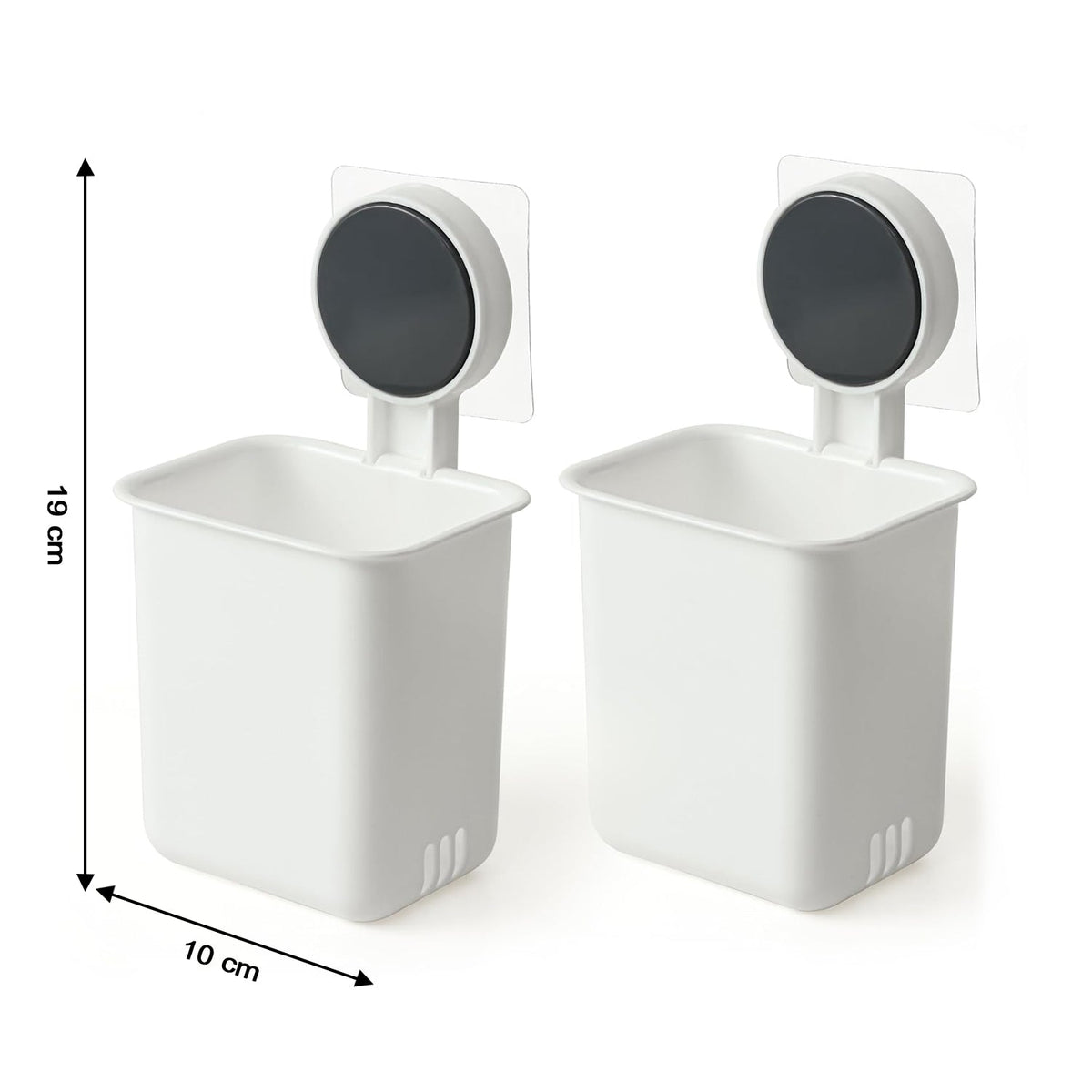 Modern bathroom storage organizer cups showcasing their functional design