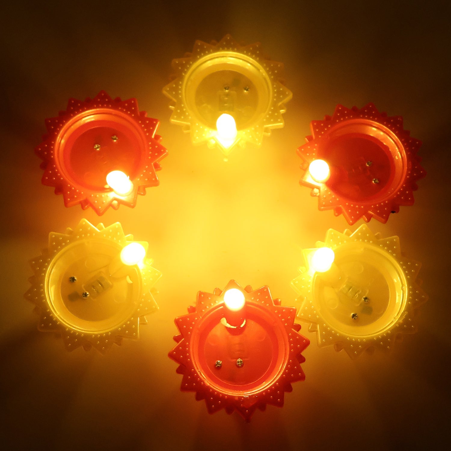 Easy automatic on/off water sensor LED diya with vibrant colors