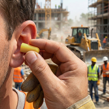 Noise reduction ear plugs designed to fit securely in the ear canal