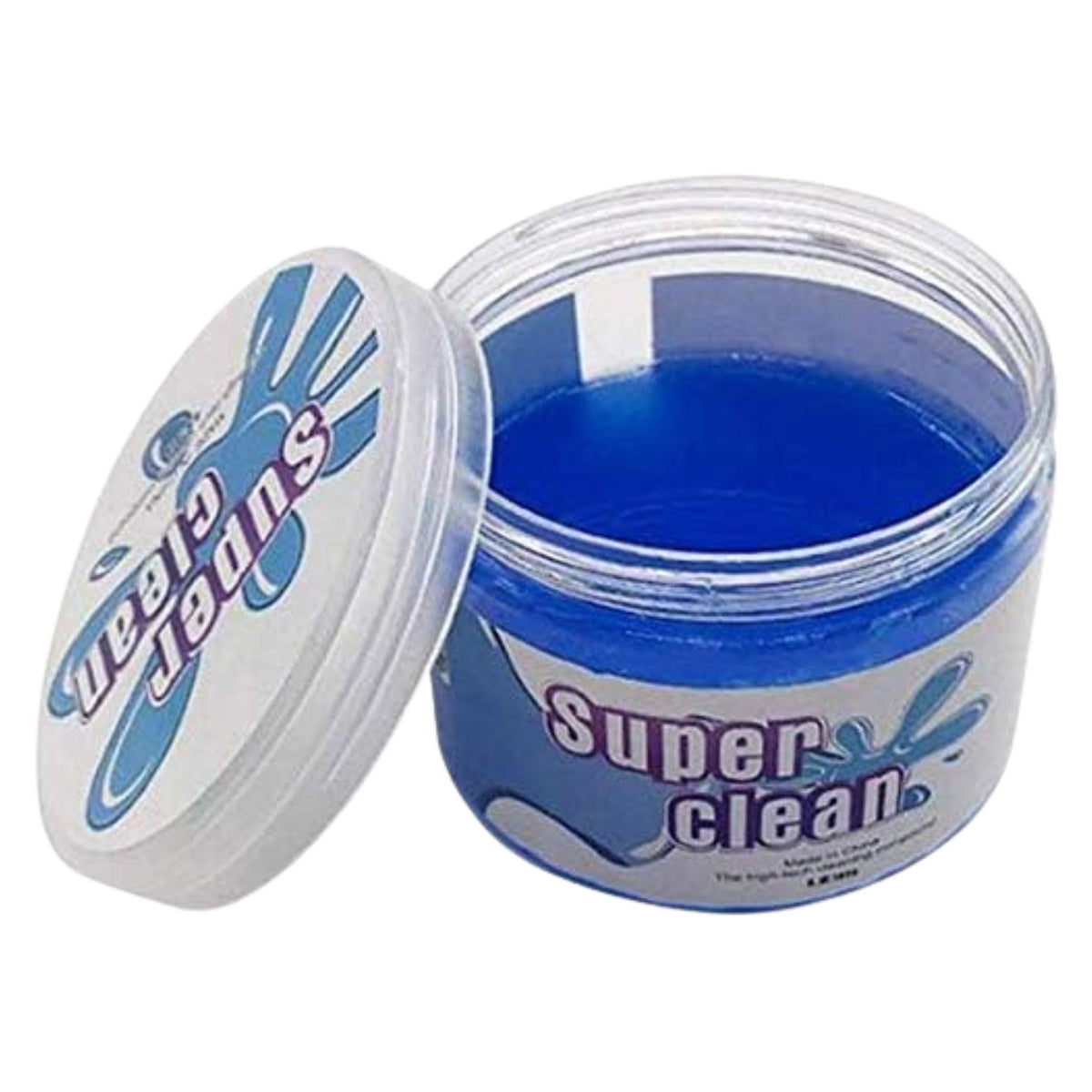 Packaged Super Clean Magic Gel product, ready for use as a multi-surface dust cleaner.