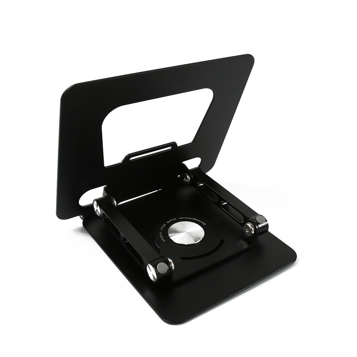 Top view of the sturdy aluminum alloy platform of the Phonixio laptop support.