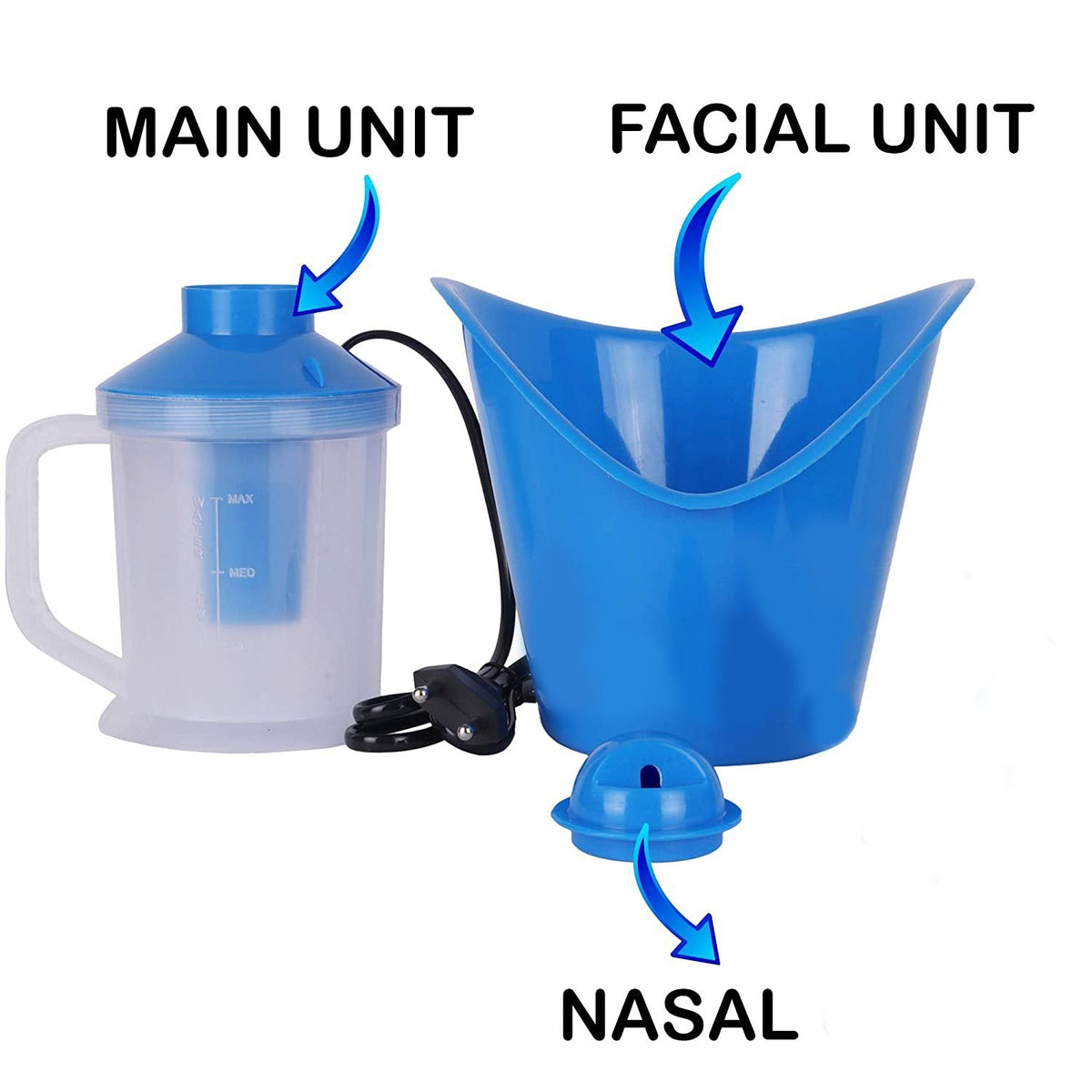 Packaged 3 in 1 Steam Inhaler, ready for safe and secure delivery.