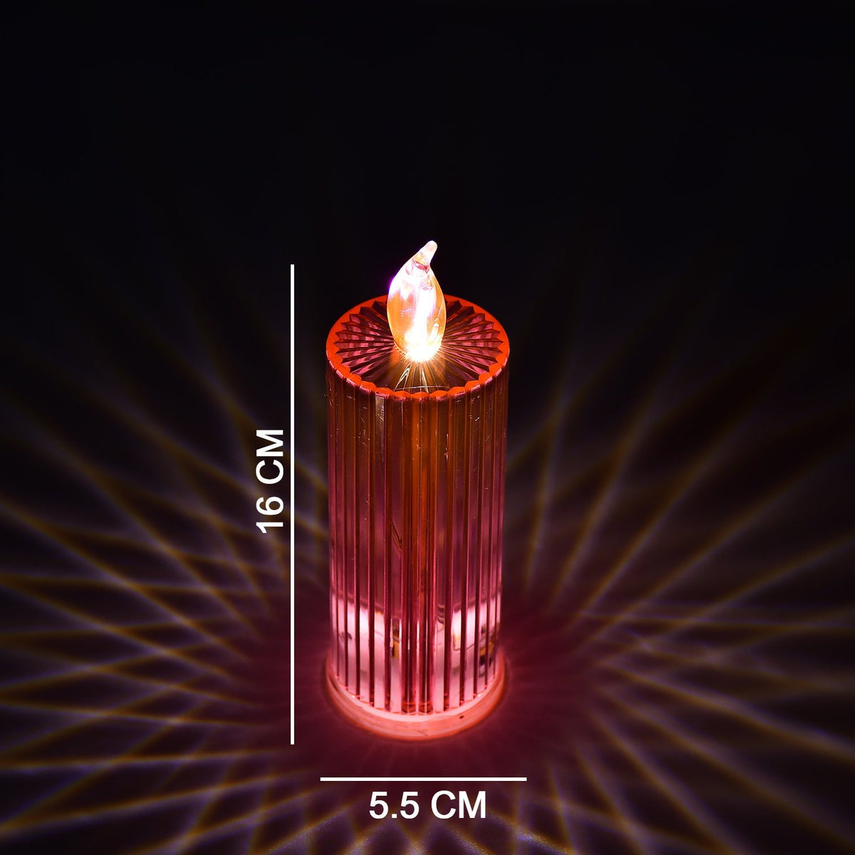 Arrangement of multiple LED Crystal Candles creating a magical ambiance for a celebration.