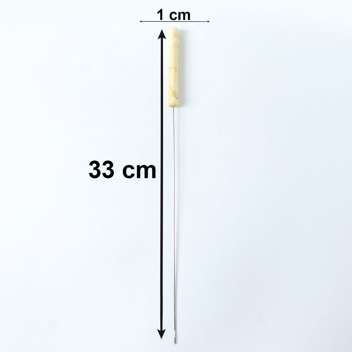 Steel BBQ skewers perfect for outdoor cooking and grilling