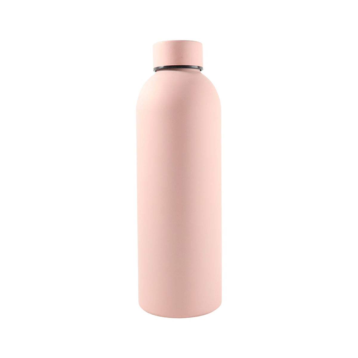 Eco-friendly reusable pink stainless steel bottle with double wall insulation