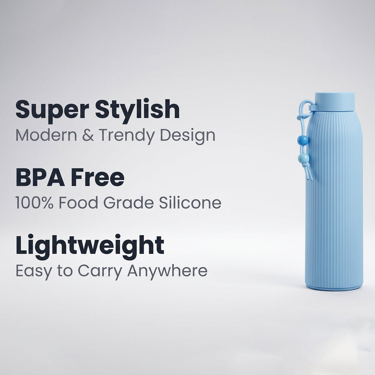 Glass Water Bottle – Stylish & Leakproof for Daily Use