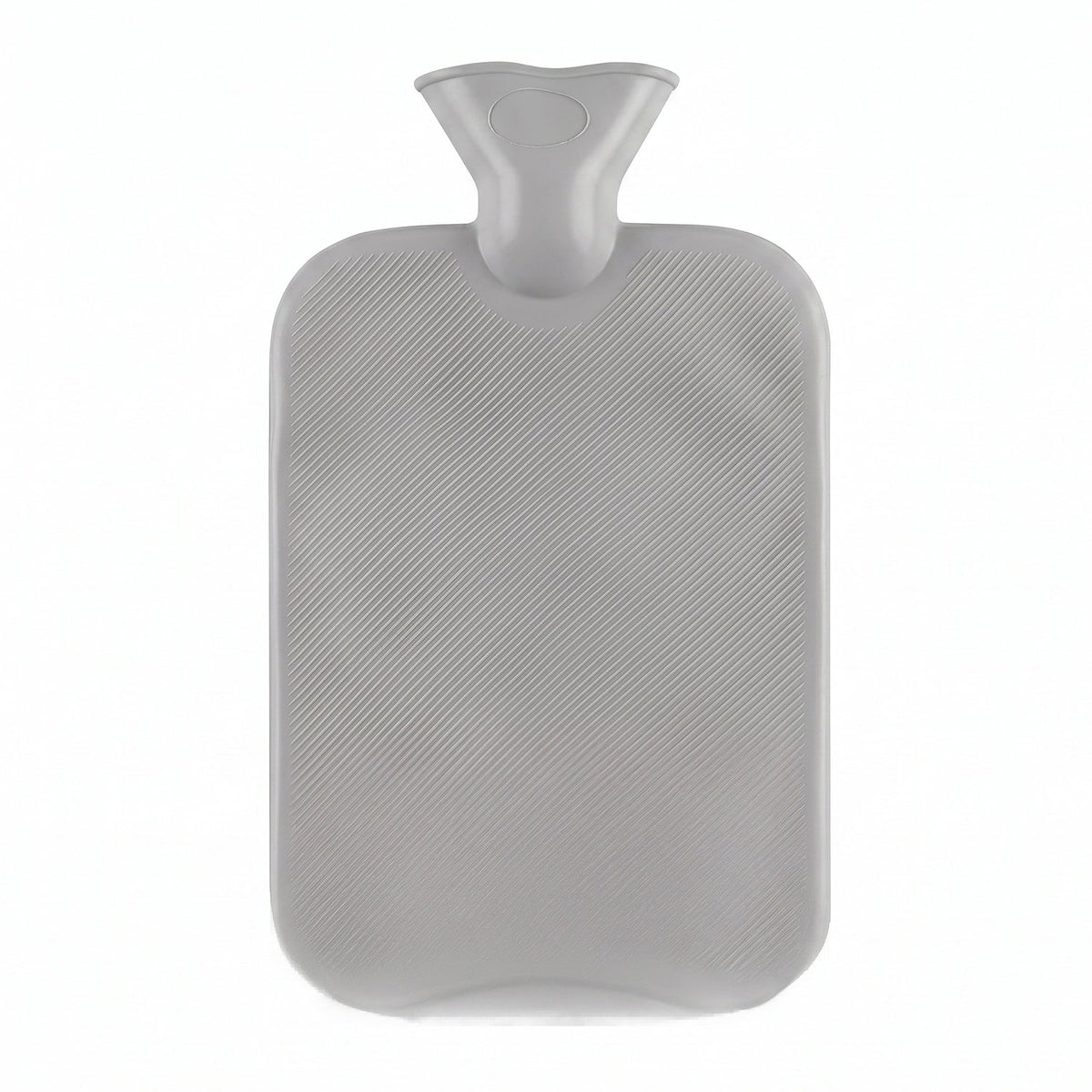 Small hot water bottle on white background