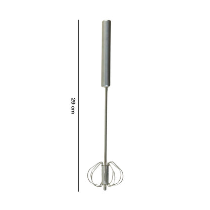 Rotary hand whisk for efficient manual blending