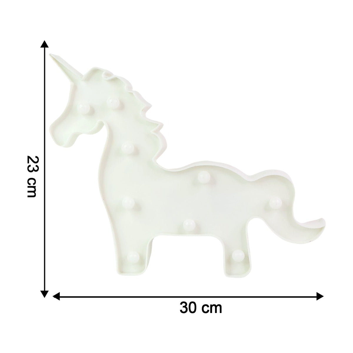 Cute pink silhouette unicorn LED night light for comforting ambiance