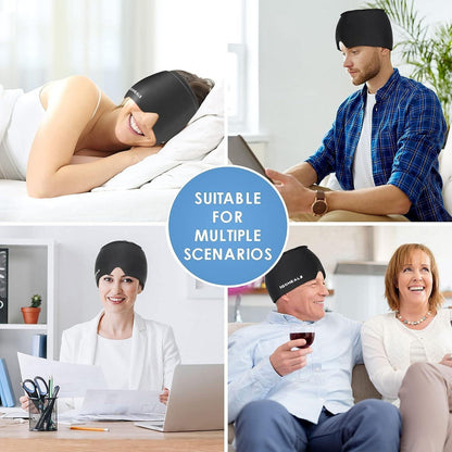 60 degree cooling migraine hat for effective headache relief