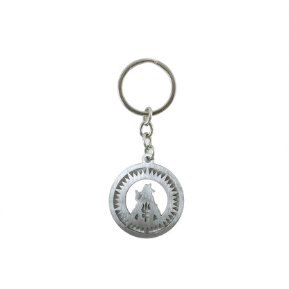 Stylish Mahakal keychain, lightweight and crafted from high-quality metal.