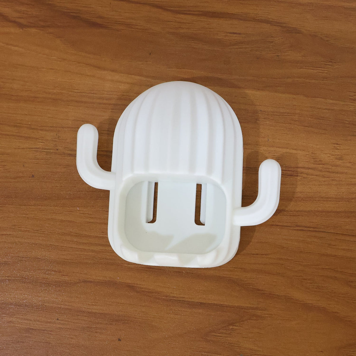 Self-adhesive wall-mounted cactus toothbrush holder for easy installation