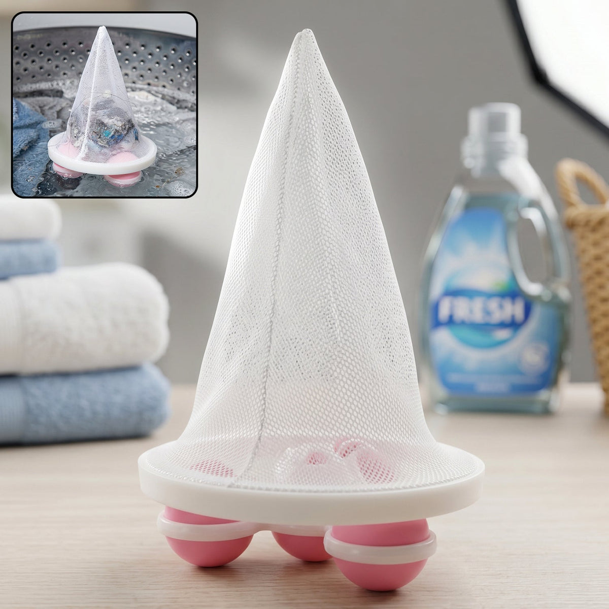 Efficient lint and pet fur catcher for washing machine drum