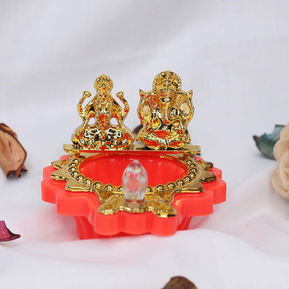 Religious decorative electric deepak for safe pooja flameless lighting