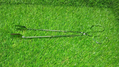 Set of multi-purpose BBQ tongs, an essential grilling tool.