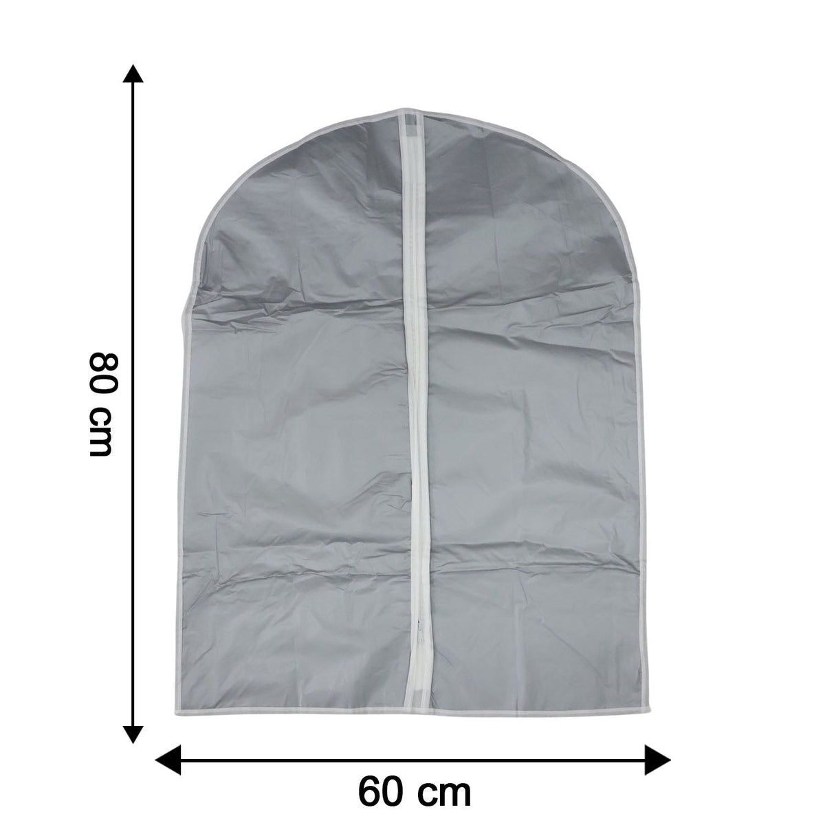 Garment cover displaying 60x80 cm dimensions for clothing protection