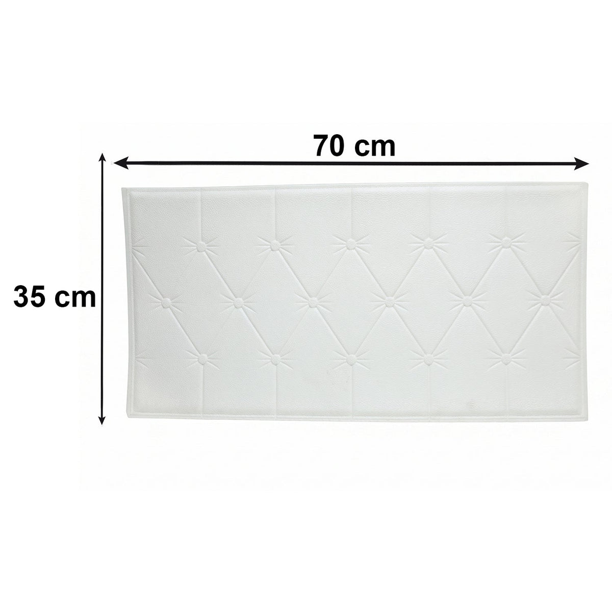 Bedroom decorative foam wall tile in white